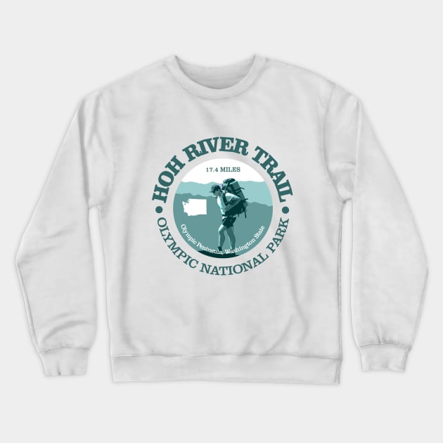 Hoh River Trail (T) Crewneck Sweatshirt by grayrider